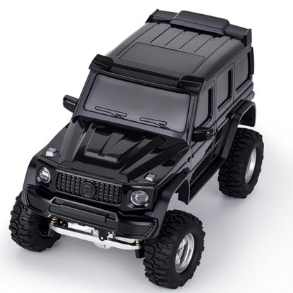 Hard Body Shell for Axial SCX30 1/30 RC Crawler ABS Plastic Body Cover with Light Bucket & Spare Tire Mount Direct Fit Replacement DIY Upgrade (Black) - color: Black
