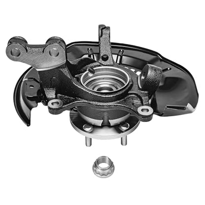 Detroit Axle - AWD Front Steering Knuckles Hubs Brake Calipers w/Brackets | Replacement for 2008-2011 Toyota Highlander [3.5L] - 4pc Set - size: 4BU50509/Kit