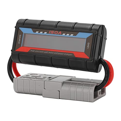 Power Analyzer Battery Watt Meter, Digital Voltage Ah Wh Tester for RC, 0-60V 6554W Battery Power Meter with Clear Display for LiPo NiMH NiCd