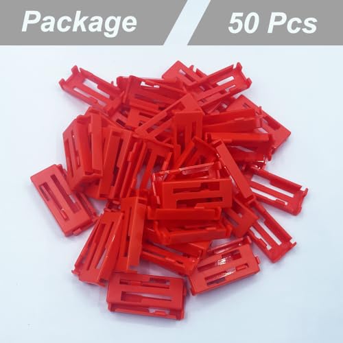 50 Pack Servo Extension Cable Servo Clip Lock Cable Safety Connector Lead Wire Holder Buckle for RC Servo Cable Y Cable Jr Servo Connection