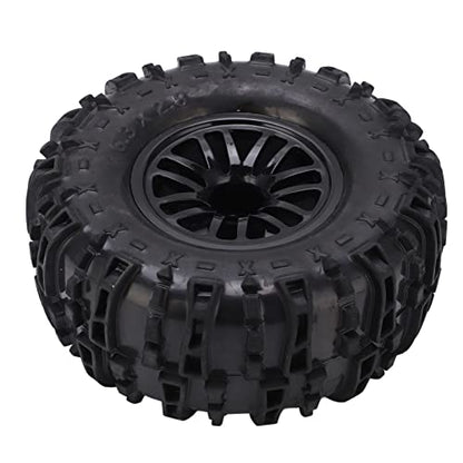 4Pcs RC Car 155mm Tires Wheel Rim Set Durable Rubber for 1/8 1/10 Short Course Truck