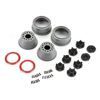 Pro-line Racing 1/10 Raid Bead-Loc F/R 2.2/3.0 SC 2 Red/Grey PRO281105