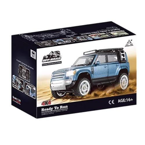 SG-2402 RC Car, 1/24 4WD Off Road All Terrain Remote Control Car with Led Light, 2.4Ghz Climbing 4x4 RC Rock Crawler, Hobby Grade Toys for Adults - Blue - color: Blue, size: SG-2402
