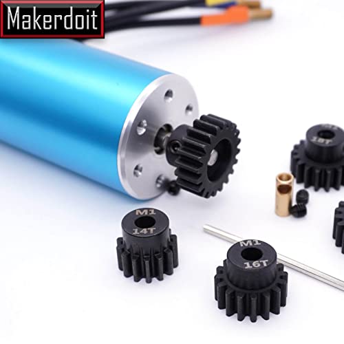 Mod 1 Pinion Gear 5mm 14T 16T 18T 20T 22T Mod1 M1 Pinion Gear 5mm Shaft - size: 14T 16T 18T 20T 22T