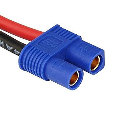 4pcs RC LiPo Battery Connector Adapter Compatible with EC3 to T Male Female Connectors ESC Charger(2 Pairs)