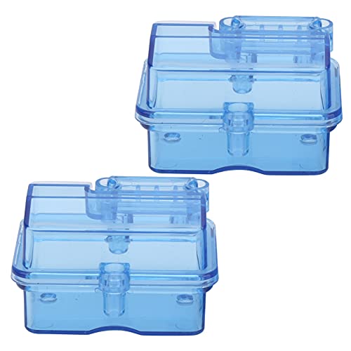 RC Waterproof Receiving Box, 2Sets RC Receiver Box Radio Receiver Protector Waterproof Receiving Box for RC Car Boat Transparent Blue