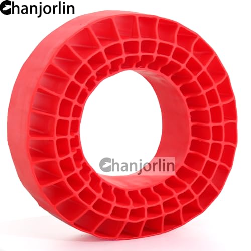 1.9 RC Silicone Rubber Insert Foam Soft Waterproof 108x42mm Fit 118-122mm 1/10 Crawler Wheels Tires for 1:10 Crawler Car Traxxas TRX4 Axial SCX10 Capra RXB10 RC4WD D90 TF2 Gen8 4PCS (Red) | Fit 118-122mm 1/10 Crawler Wheels Tires - color: Red