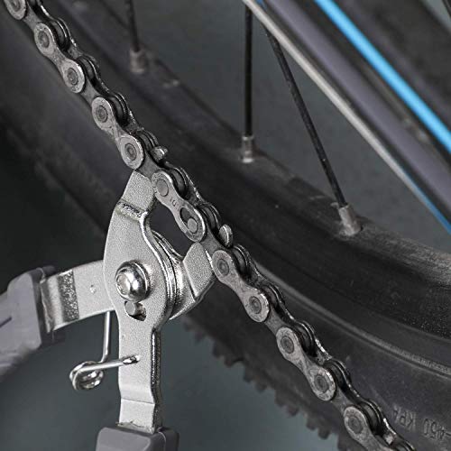 Oumers Bike Master Link Plier Tool, 2 in 1 Bicycle Chain Quick Link Opener-Closer Remover Compatible with All Speed Chain Repair - color: Gray