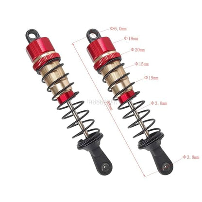 SST part 109003 Red Aluminum Shock Absorber Front/Rear for Saisu 1/10 RC Buggy Car Truggy Rally Truck