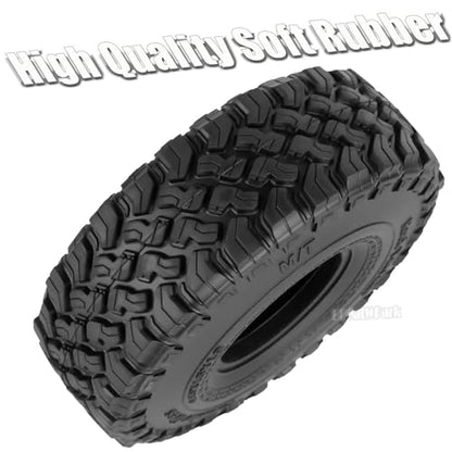 RC 1.9In Soft Rubber Wheel Tires for 1/10 RC Crawler Car SCX10 SCX10 II 90046 SCX10 III AXI03007 SCX10 Pro TRX4 TRX6 D90 Gen7/8 VS4-10 MST CFX,BRCatWPark 4Pcs Soft Rubber Wheel Tires-(F) - style: 4Pcs 1.9 Rubber Wheel - (F)