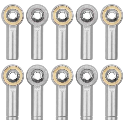10Pack Vgoohobby Aluminum CW CCW M3 Link Rod Tie Rod End Ball Head Joint Holder 26mm Compatible with Axial Redcat HSP Traxxas HPI 1/10 RC Car Truck DIY Robot Boat Airplane (Silver) - color: Silver