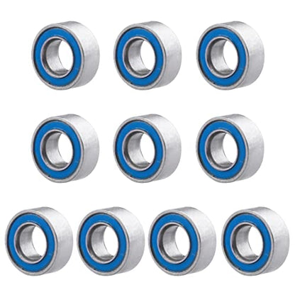 Professional RC Ball Bearings Double Rubber Sealed for Traxxas Arrma Axial Team Associated Losi Redcat Racing RC4WD Tamiya HPI (10-Pack) (3x6x2.5mm) - size: 3x6x2.5mm