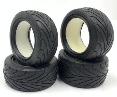 SF088 1/10 Scale Off/ON Road 4WD 2WD Buggy Rubber Wheels Rally Tires Rubber NO Rims 4PCS for KYOSHO HSP Tamiya VRX REDCAT HPI Ken SRX2 SRX4 Bandit Tekno EB410 yokomo yz4 Racing