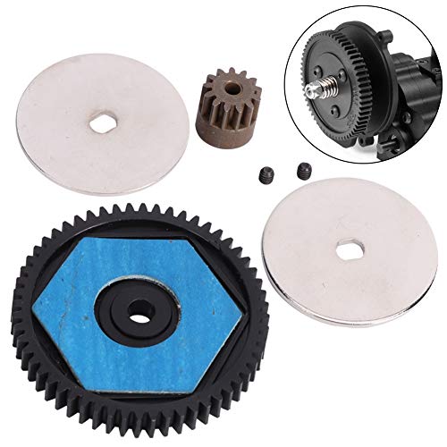 RC Car Spur Gear, Metal 56T Spur Gear and 12T Motor Gear RC Replacement Spare Upgrade Parts Accessories for SCX10 RC Car Model Spur Gear 32P Scx10 Ii Spur Gear