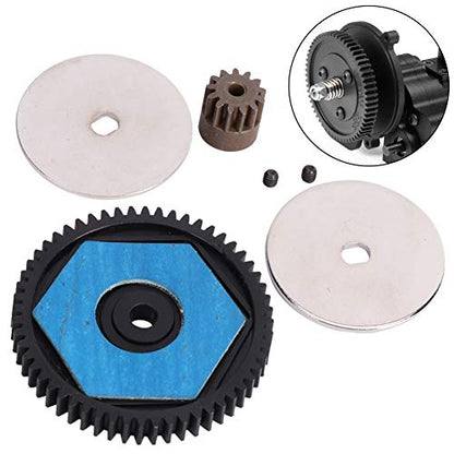 RC Car Spur Gear, Metal 56T Spur Gear and 12T Motor Gear RC Replacement Spare Upgrade Parts Accessories for SCX10 RC Car Model Spur Gear 32P Scx10 Ii Spur Gear