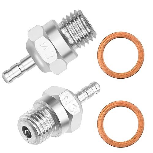 ShareGoo RC Glow Plug #3 N3 Medium Hot Spark Nitro Engine Parts 70117 Compatible with Traxxas Kyosho Redcat HPI HSP 1/8 1/10 RC Car Truck Buggy (5Pack)