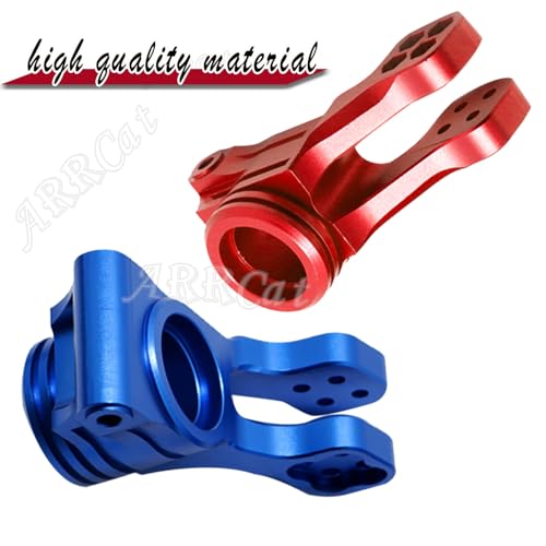 Rear Knuckle Arms for 1/5 KRATON 8S BLX,Outcast 8S BLX Upgrade Parts,2PCS Aluminum Rear Hubs Knuckle Arms Hop-up for 1/5 Outcast/KRATON 8S BLX,Replace ARA330565,Red (Rear)