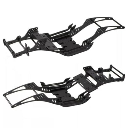 RC Chassis Kit Frame Girder LCG Carbon Fiber for 1/10 RC Rock Crawle,Lightweight Thickened Cheater Rigs Frame Rails for 1/10 RC Rock Crawler Axial SCX10
