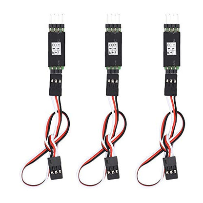 RC Controller Switch, 3 Pcs RC Receiver Controlled Switch Third Channel RC Light Remote Control Receiver Cord Switch Accessory for RC Toys Cars Trucks Crawlers