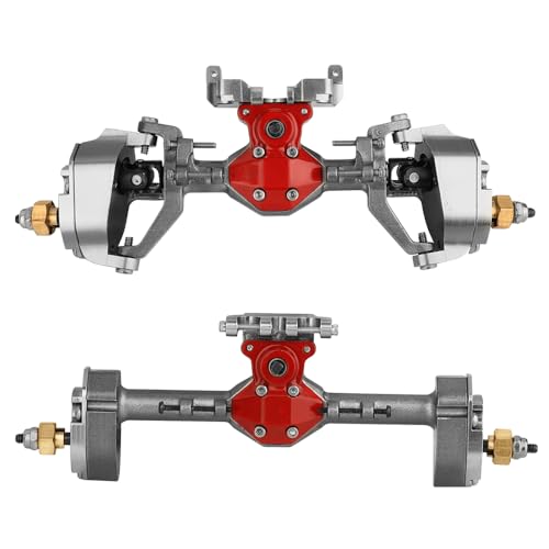 SCX24 Diamond Shape Front Rear Portal Axle Upgrades for Axial SCX24 Deadbolt C10 JLU Gladiator Bronco 1/24 RC Crawler (Gray) - color: Gray