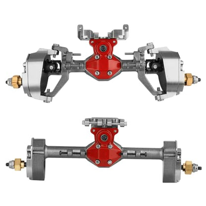 SCX24 Diamond Shape Front Rear Portal Axle Upgrades for Axial SCX24 Deadbolt C10 JLU Gladiator Bronco 1/24 RC Crawler (Gray) - color: Gray