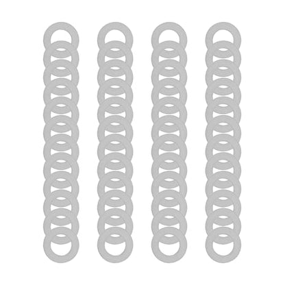 M8x14mm Precision Shim Washers for Robotics, 48 Pcs 304 Stainless Steel | 0.1, 0.2, 0.3 and 0.5mm, 12 pcs each, thin spacers for M8 bolts, electronics, mechanical projects and component alignment - size: M8X14
