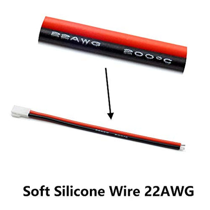 10 Pairs 2.0mm Spade 2P Cable 8cm Lead Plug Connector Male and Female for 1S Lipo Battery Charging Drone Syma X5C X5SW SNAPTAIN S5C