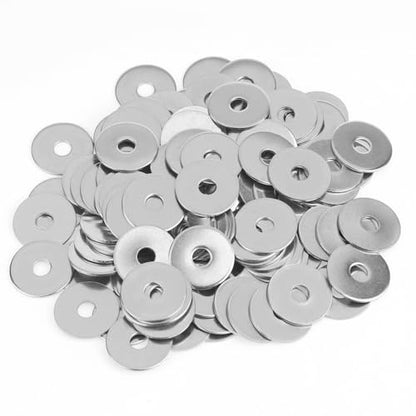 110 Pieces M5x20x1.2mm Fender Washers, 304 Stainless Steel Flat Washers, Fender Washers, Metal Washers for Screws Bolts - size: M5X20X1.2mm