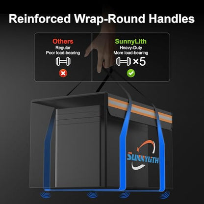 12V 100Ah LiFePO4 Lithium Battery Fireproof Safe Bag, Large Capacity Explosion-Proof Lipo Battery Bag for Charging and Storage,14×9.5×7.8in Waterproof Box Compatible with Litime and ECO - size: 14×9.5×7.8 in