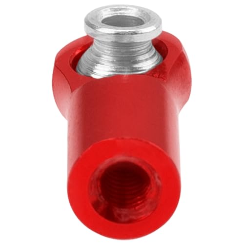 10Pcs ShareGoo M4 Ball Joint,M4 Tie Rod End 4mm Thread 4.0xL22mm Ball Head Holder Link Compatible with Arrma kraton Senton Axial SCX10 Traxxas 1/10 RC Car (Red) - color: Red