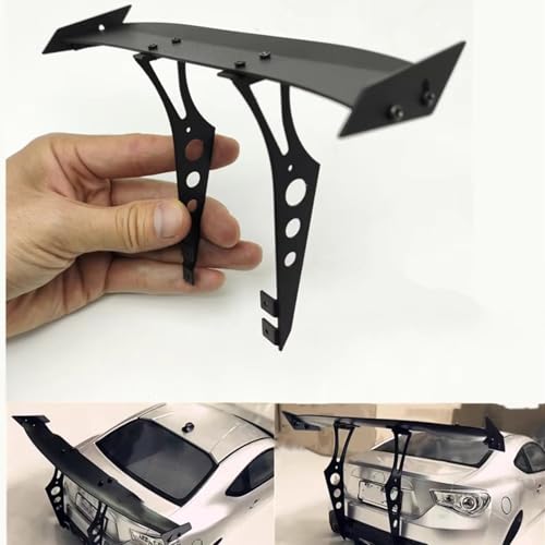 RC Modifications Spare Compatible with Tamiya for TT02 XV01 for HSP Drift Car 1/10 RC Car Upgrade Parts 1Set Aluminum Tail Wing Rear Spoiler Wing