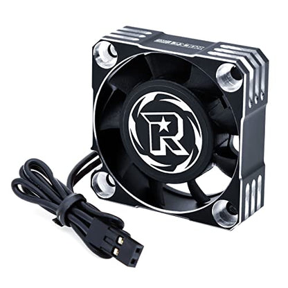 Surpass Hobby 40mm Motor Cooling Fan 16000RPM RC ESC Cooling Fan for 1/8 1/10 RC Car 540 550 F540 Motor (Silver Black) - style: Silver Black