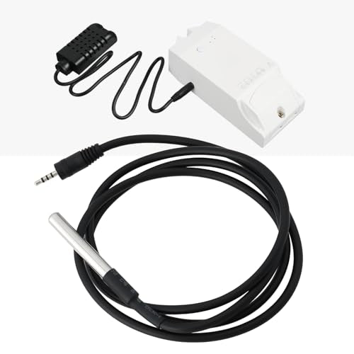 ECSiNG DS18-B20 Temperature Sensor -10°C to 85°C with 2.5mm Connecter 1m Compatible with Sonoff TH10/16
