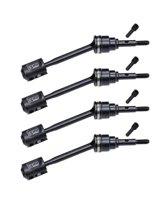 4140 Carbon Steel Front and Rear Cvd Driveshafts with Drive Cups for Traxxas 1/16 Mini Maxx 4WD RTR Brushless Monster Truck 107154-1 Upgrades