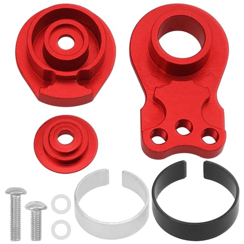 2Pcs Vgoohobby Aluminum RC 25T Servo Saver Adjustable Hi-Torque Servo Saver Compatible with Futaba Tamiya Servos 1/10 Traxxas TRX4 TRX6 SCX10 Capra RC Car (Red) - color: Red