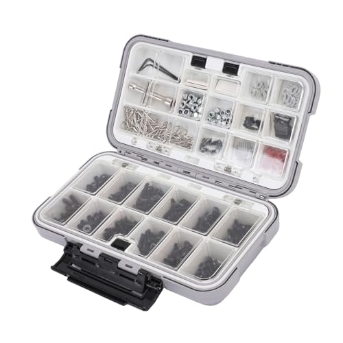 Alomejor RC Screw Kit, Stainless Steel M3 M4 Fasteners for 1/8 1/10 RC Trucks Crawlers Off Road Vehicles