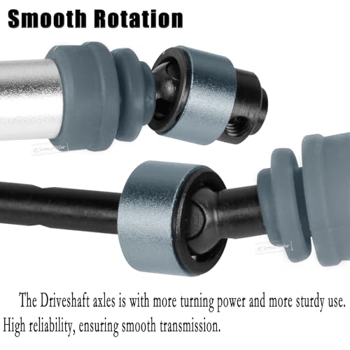 RC Driveshafts Axle Upgrades Part for 1/10 Slash 2WD(VXL),Hard Steel Front & Rear CVD Drive Shafts,2pcs,Silver &Titanium - color: Titanium(2pcs)