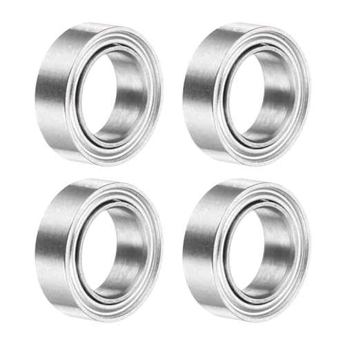 uxcell 4Pcs SMR85ZZ Deep Groove Ball Bearings, 5x8x2.5mm 440C Stainless Steel Double Shielded Bearings, ABEC 5 - size: 5x8x2.5mm