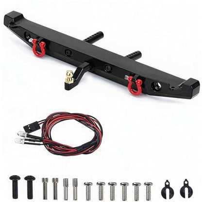 Aluminum Rear Bumper Upgrade for TRX-4 Axial SCX10 90046 90047 SCX10 II 1/10 RC Crawler