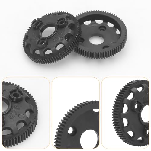 daitoku 48P 76T Spur Gear Transmission Gears 5Pcs for 1/10 Slash 2WD Rustler Stampede Bandit VXL XL-5 - size: 48P 76T