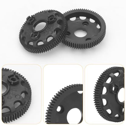 daitoku 48P 76T Spur Gear Transmission Gears 5Pcs for 1/10 Slash 2WD Rustler Stampede Bandit VXL XL-5 - size: 48P 76T