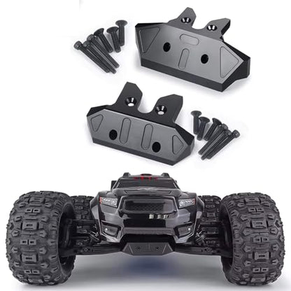 RC Bumper For Sledge 4WD Monster 1/8 RC Car Aluminum Alloy Front Rear Bumper Guard Upgrade Parts Repair Replacement Accessories(Front Rear) - size: Front Rear