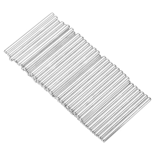 MECCANIXITY 40pcs 2mmx30mm Toys Shaft Round Rod Axles Drive Shaft for DIY RC Car Truck Boat Helicopter Model Part, Silver - size: 2mmx30mm