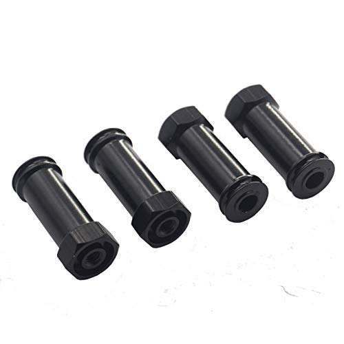 Aluminum 12mm Wheel Hex Hub Adapters 25mm/30mm Extension Longer Combiner Compatible with Traxxas Slash 4x4 HQ 727 1/10 RC Car (30mm) - size: 30mm