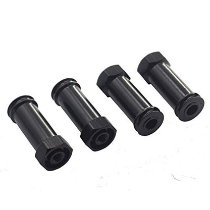 Aluminum 12mm Wheel Hex Hub Adapters 25mm/30mm Extension Longer Combiner Compatible with Traxxas Slash 4x4 HQ 727 1/10 RC Car (30mm) - size: 30mm