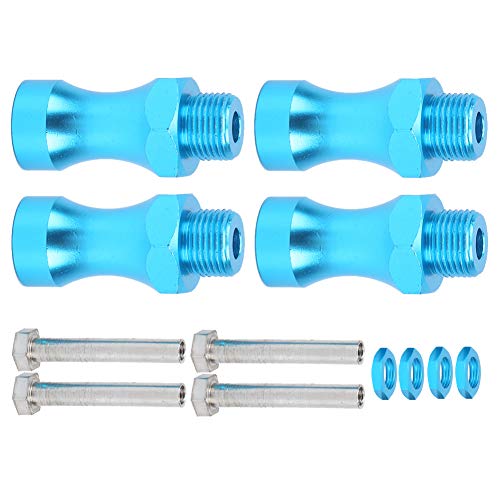 RC Extension Wheel 12Pcs 1/10 to 1/8 RC Model Car Part Aluminum Alloy 12mm to 17mm Wheel Hub Adapter Coupling Kneepad Model Car Accessories(Blue¡ê?
