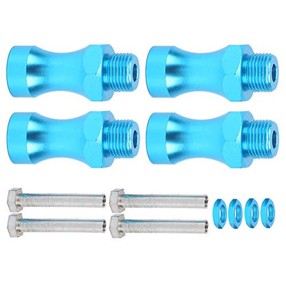 RC Extension Wheel 12Pcs 1/10 to 1/8 RC Model Car Part Aluminum Alloy 12mm to 17mm Wheel Hub Adapter Coupling Kneepad Model Car Accessories(Blue¡ê?