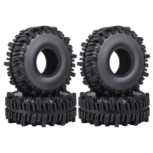 HobbyPark RC 1.9 Mud Slingers Tires 4.7inch 120mm Height for RC4WD Axial SCX10 TRX4 Redcat Gen 8 1/10 RC Crawler Good Grip w/Foam (4 Pack)