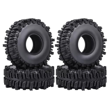 HobbyPark RC 1.9 Mud Slingers Tires 4.7inch 120mm Height for RC4WD Axial SCX10 TRX4 Redcat Gen 8 1/10 RC Crawler Good Grip w/Foam (4 Pack)