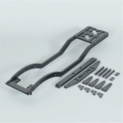 RC Car Parts for Axial for SCX10 D90 TF2 B5 1/10 Metal Chassis Set Rails Frame Shock Towers Leaf Springs Mounting Holes Accessories RC Crawler Upgrade Car Parts